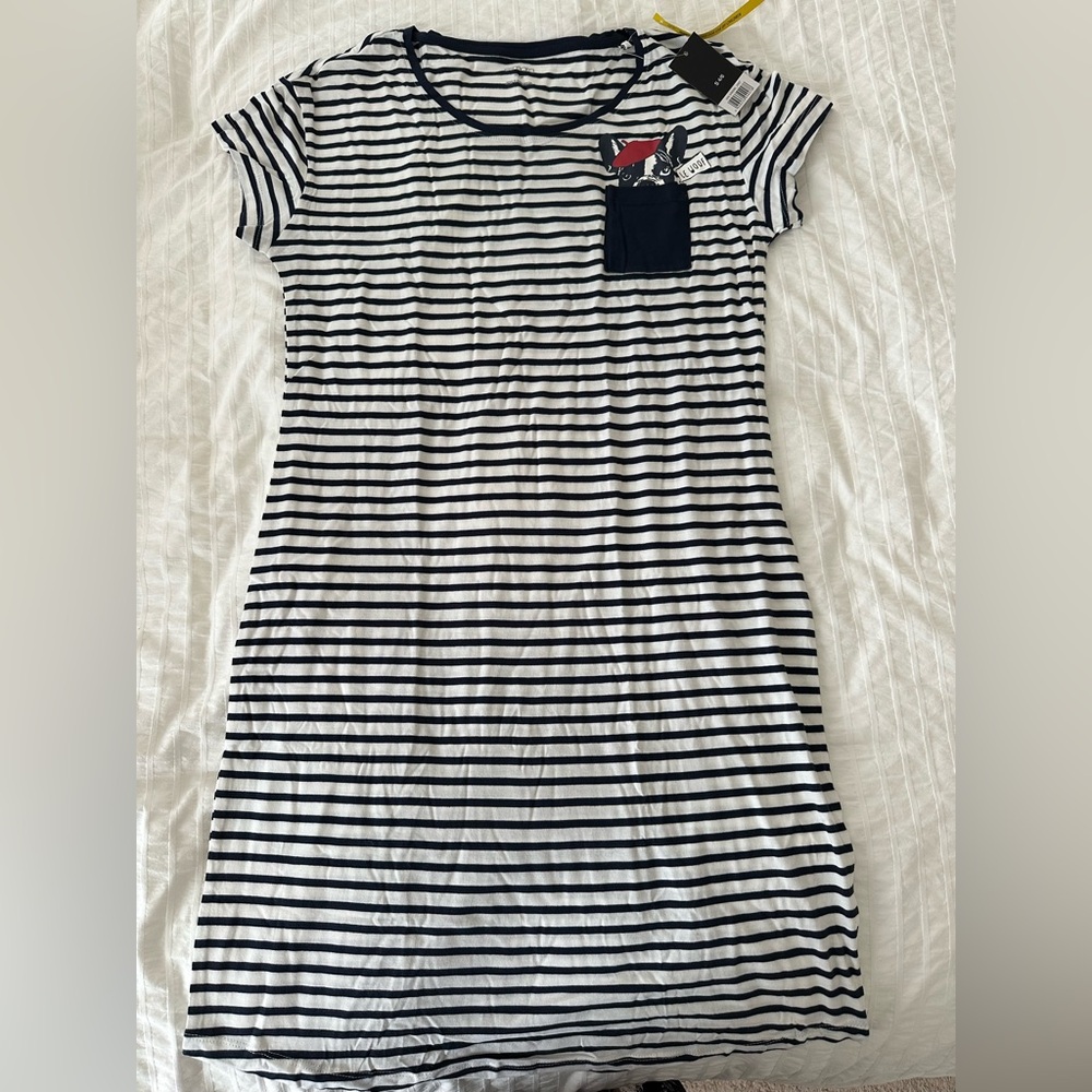 Sleep Shirt with French bulldog print size 4/6